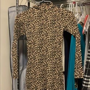 American apparel Leopard leotard small
